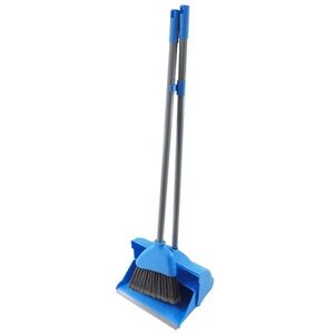 Leecroft Self Closing Dustpan & Brush Blue