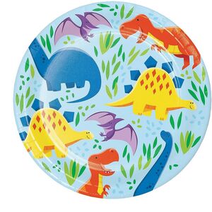 Creative Party Dinosaur Dessert Plate (Pack of 8)