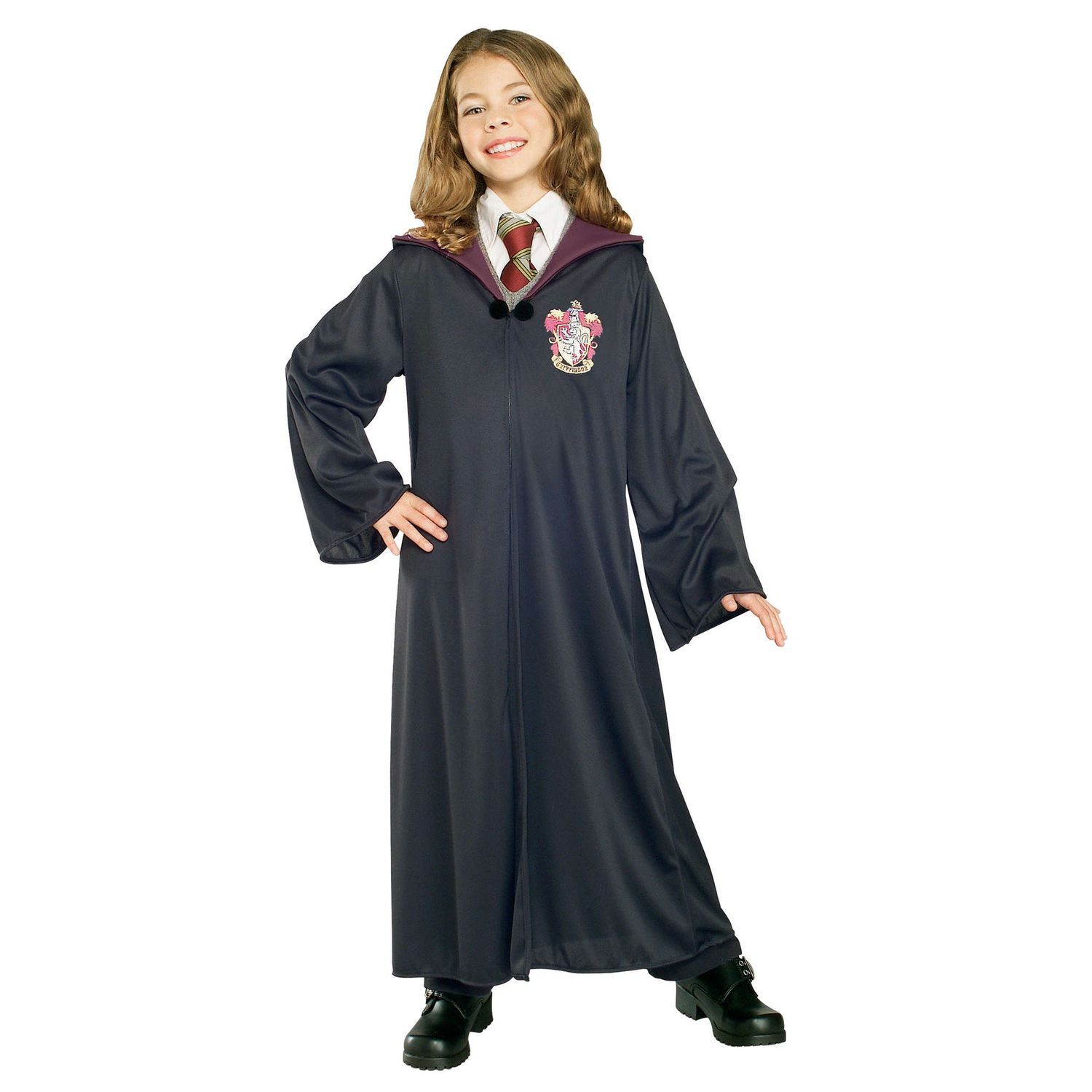 Harry Potter Childrens/Kids Gryffindor Costume Robe - Black/Burgundy / 5-6 Years