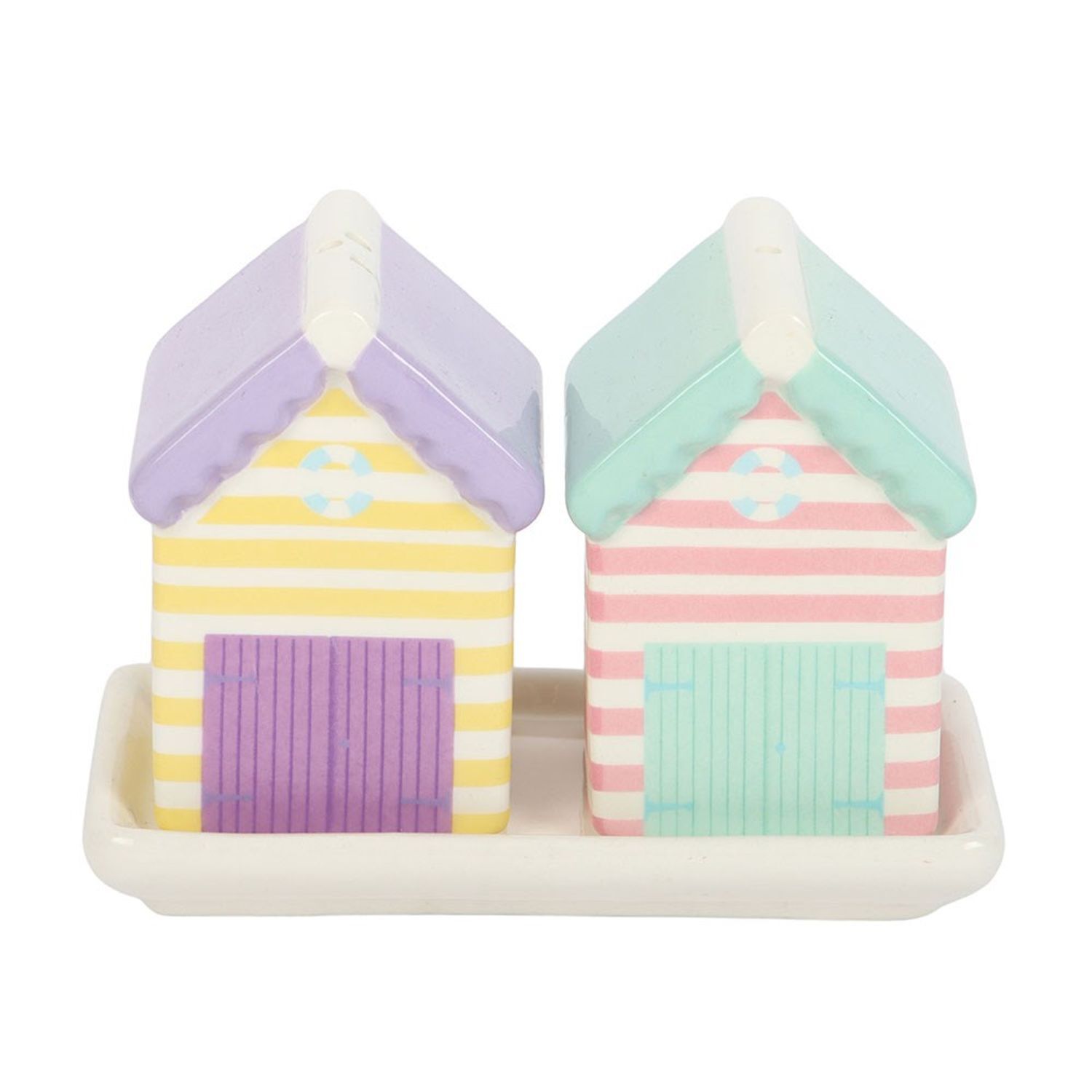 Something Different Beach House Salt And Pepper Shakers - Multicoloured