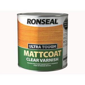 Ronseal Ultra Tough Internal Clear Mattcoat Varnish 2.5 Litre