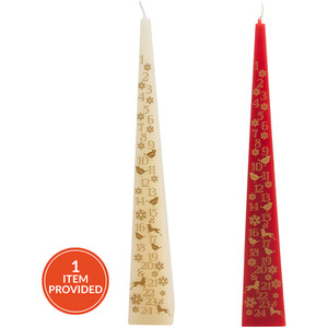 Red or Cream Advent Candle