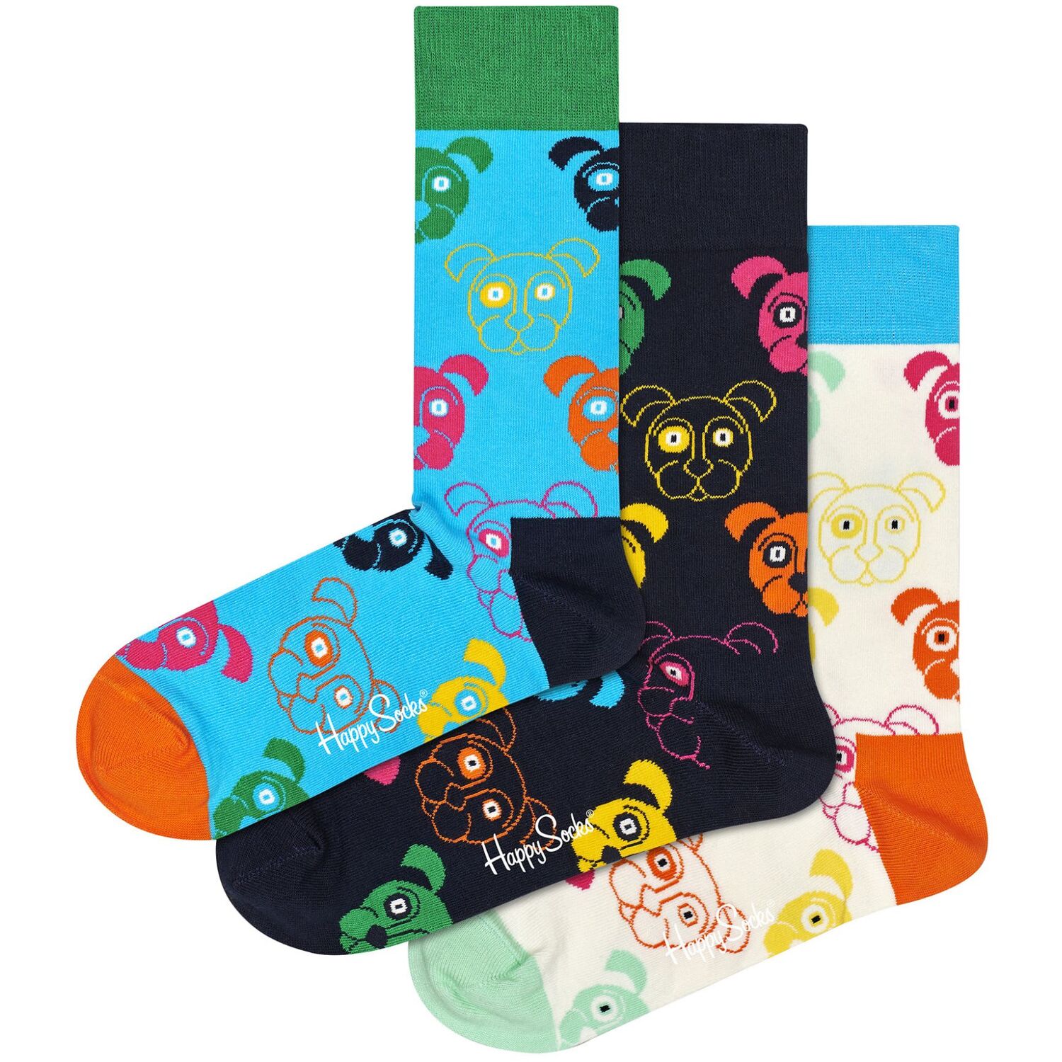 Happy Socks Unisex - Novelty Dog Gift Box - Dog - Multicolour Cotton - Size UK 4-7 - Image 4