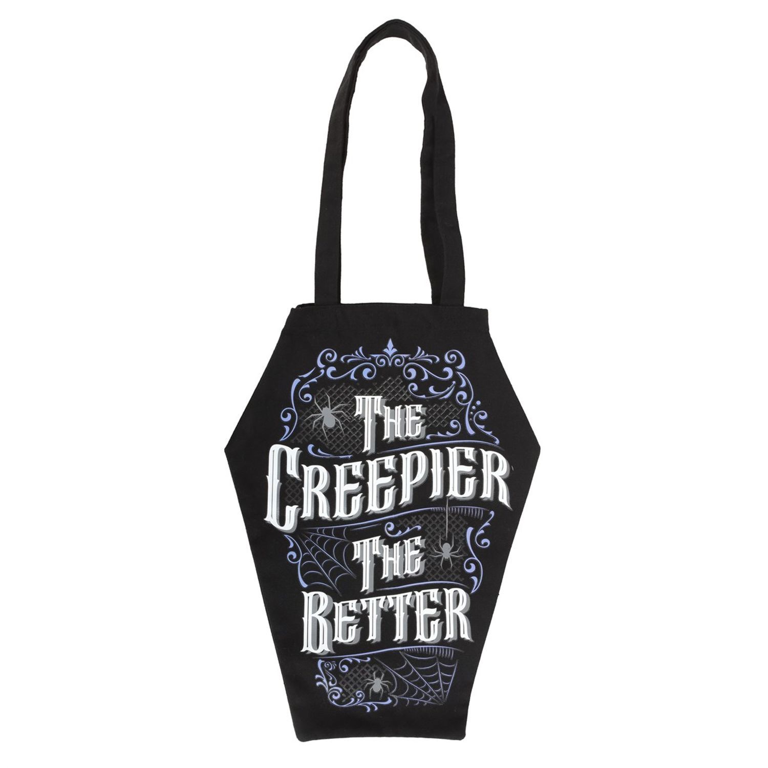 Something Different The Creepier The Better Coffin Shaped Tote Bag - Black