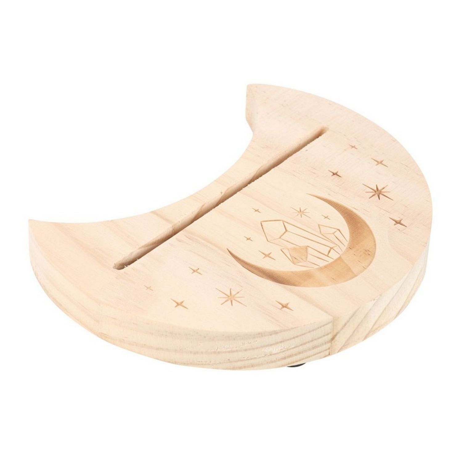 Something Different Crystal & Crescent Moon Tarot Card Stand - Natural - One Size
