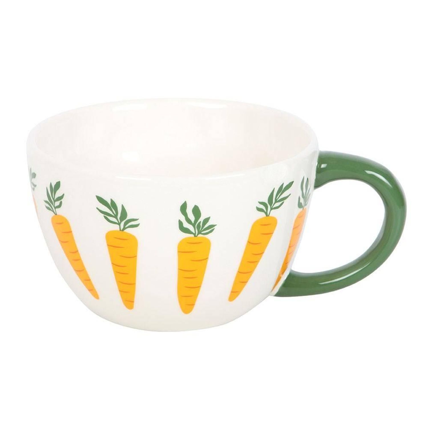 Something Different Carrot Patch Mug - White/Orange/Green