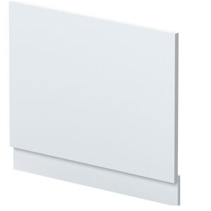 700mm Straight Reversible Bath End Panel and Plinth - Satin White