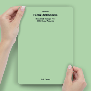 Hemway Interior Paint Sample, Soft Green, Peel & Stick Swatch