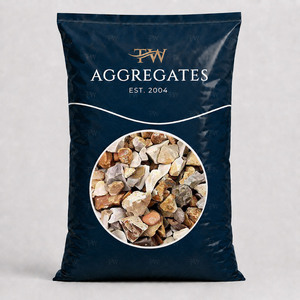 TW Aggregates - 20mm Golden Gravel Decorative Aggregate 25kg Maxi Bag