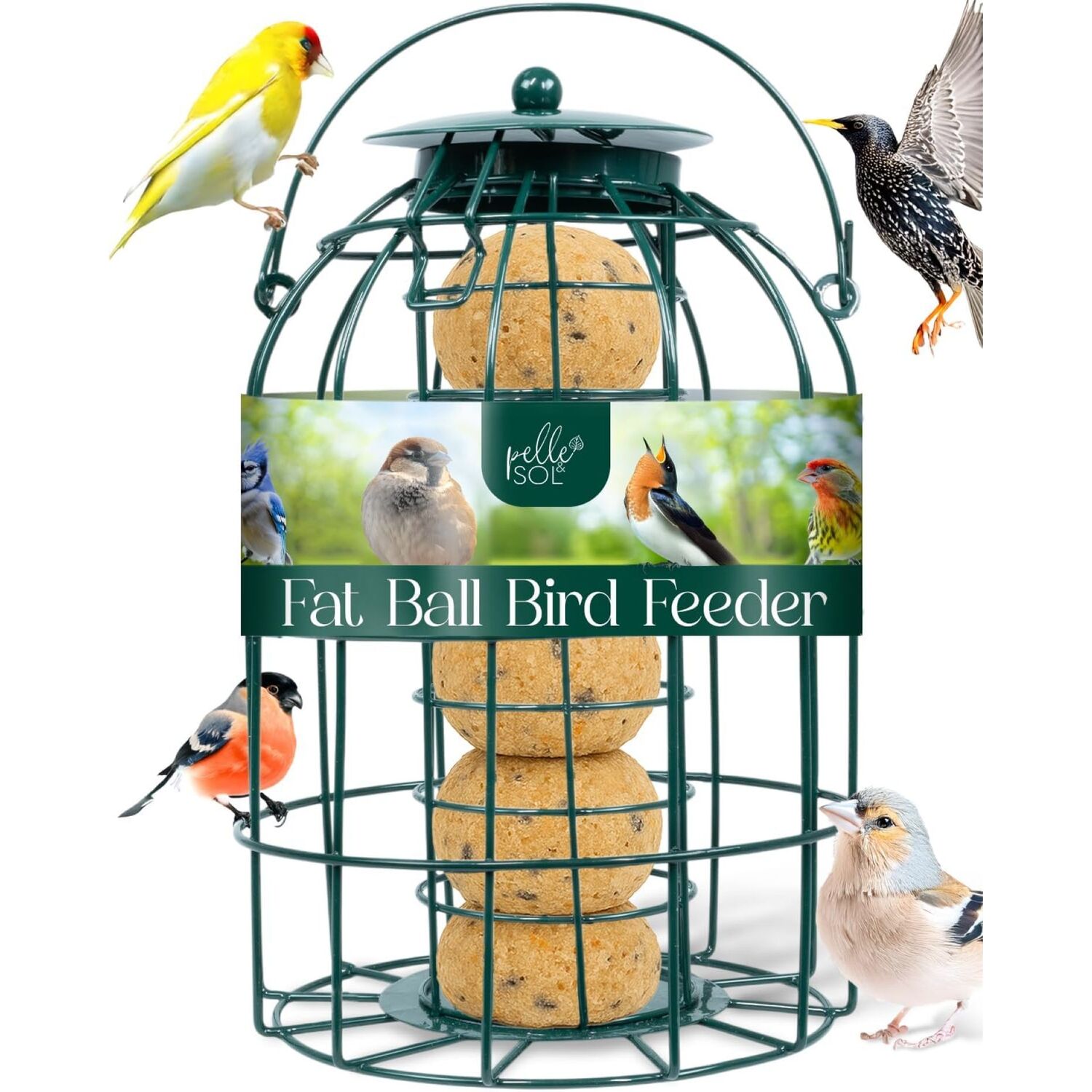 Image of Pelle & Sol Caged Bird Feeder&hellip;
