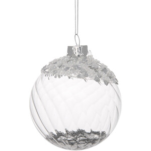 Sequin Filled Swirl Bauble