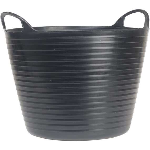 Faithfull flex tub 28 litre yellow, lightweight plastic utility tub