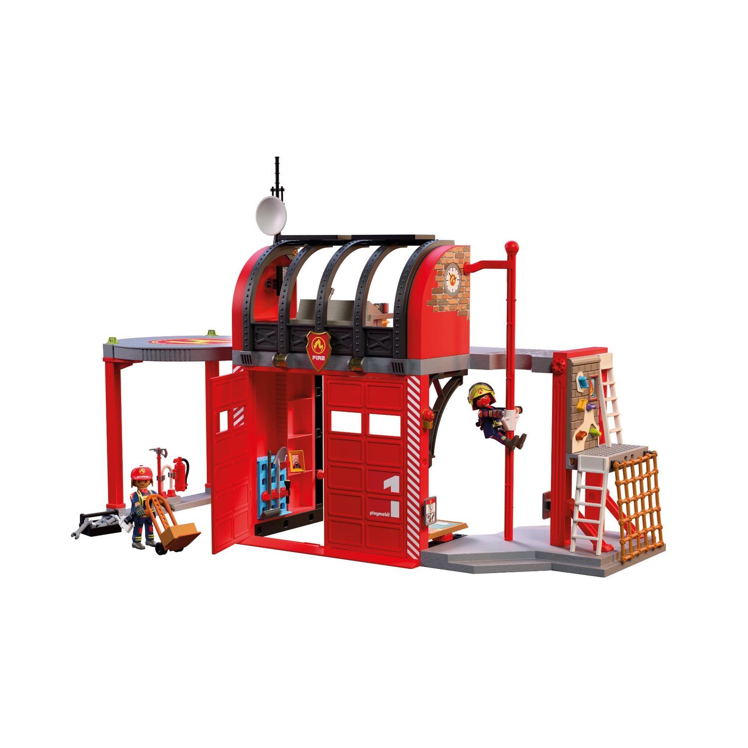 Large Fire Station - Red