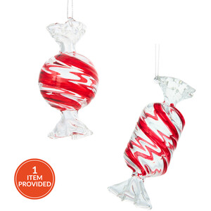 Swirl Glass Sweetie Hanging Decoration