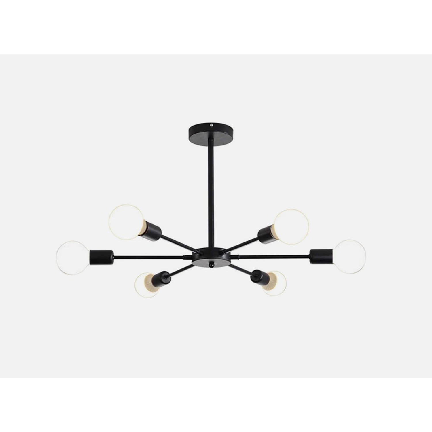 The Bath Plus Tb+ Chandelier Black 6 Lights - Black
