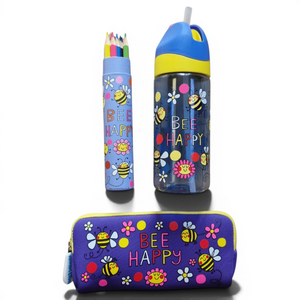Bee Happy Stationery & Water Bottle Gift Set