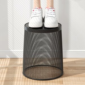 20x26cm Metal Mesh Waste Paper Bin Small Bedroom Rubbish Bin