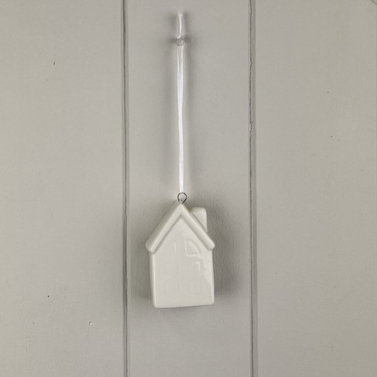  - White Ceramic Finish Hanging House Decoration - Image 3