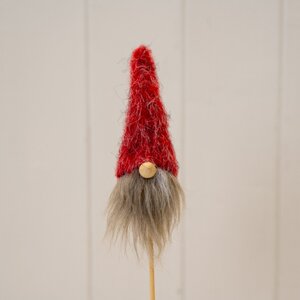 Delightful Red Woolly Gonk with Pick
