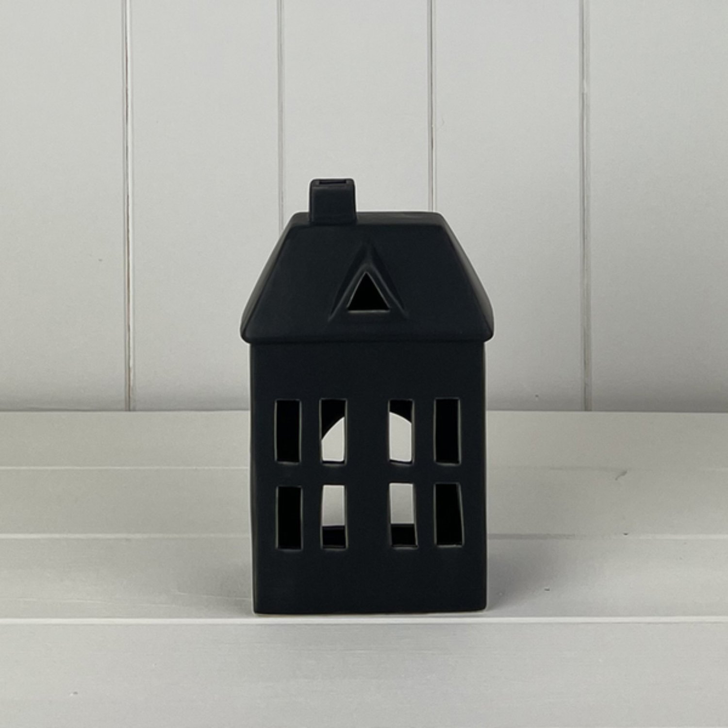 Kdmd Unisex Black Cosy Ceramic House Tealight Holder - Image 2