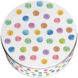 Rainbow Polka Dots Small Cake Tin