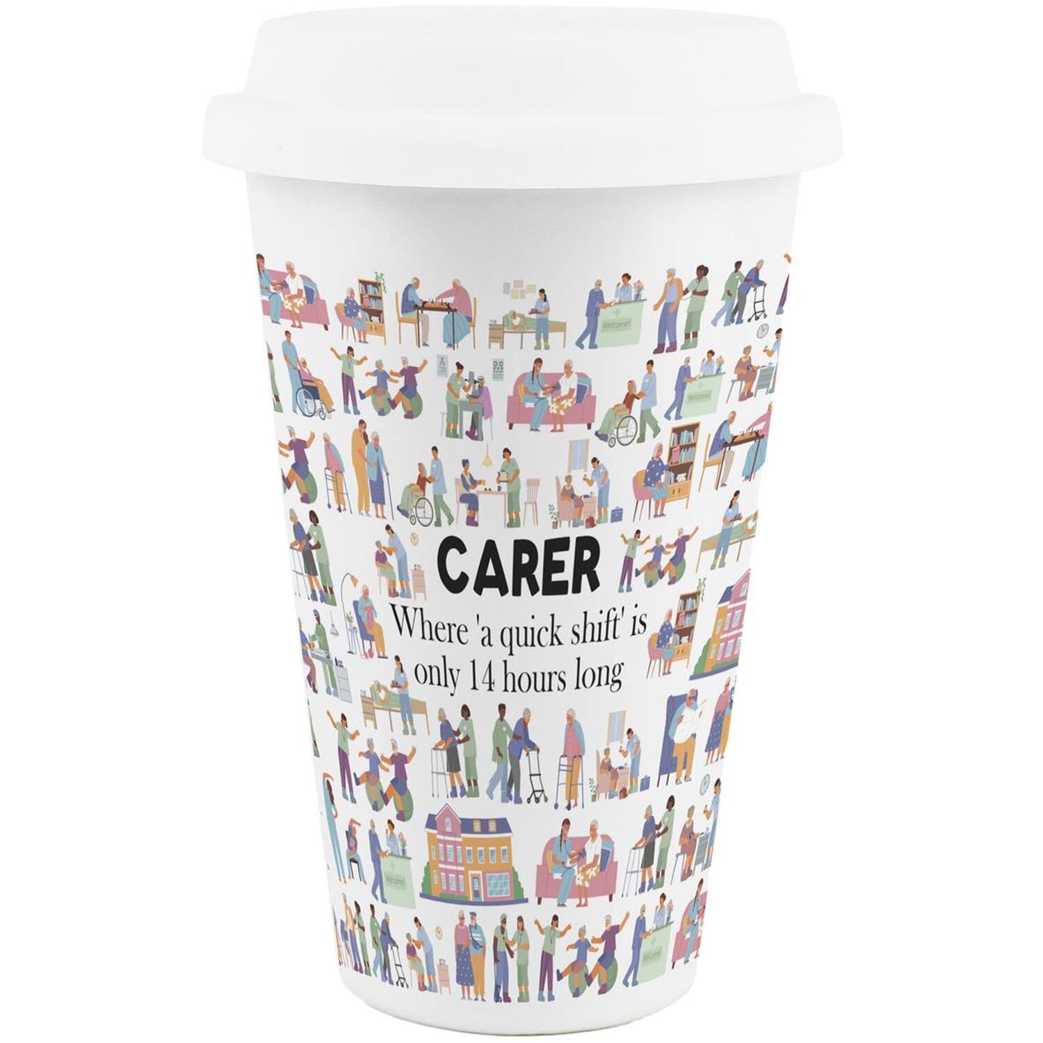 Image of Novelty Carer Ceramic Travel Mug -&hellip;