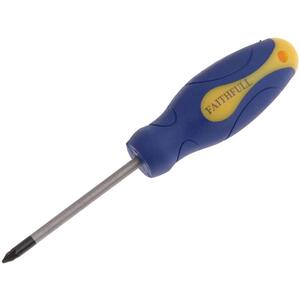 Soft Grip Screwdriver Pozidriv Tip Pz1 X 75mm - Faithfull