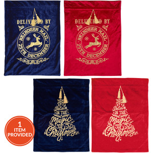 Festive Christmas Present Sack