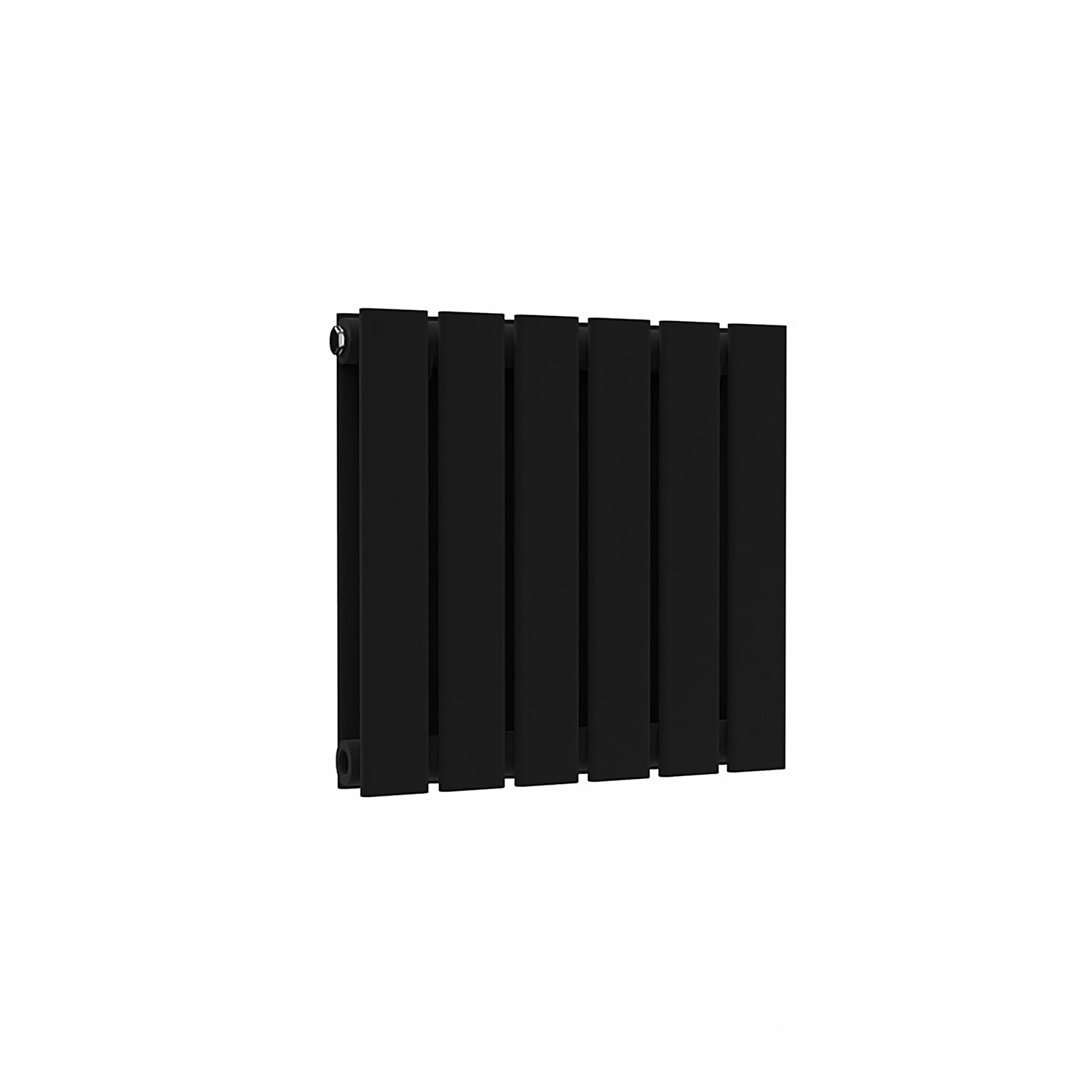B&Q -  Flat Horizontal Radiator Black 400 mm X 420 mm Double Panel Lux Flat-400-420D - Image 2