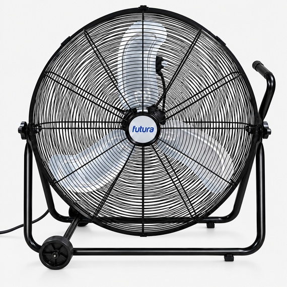 Futura 26 Inch Black Floor Fan