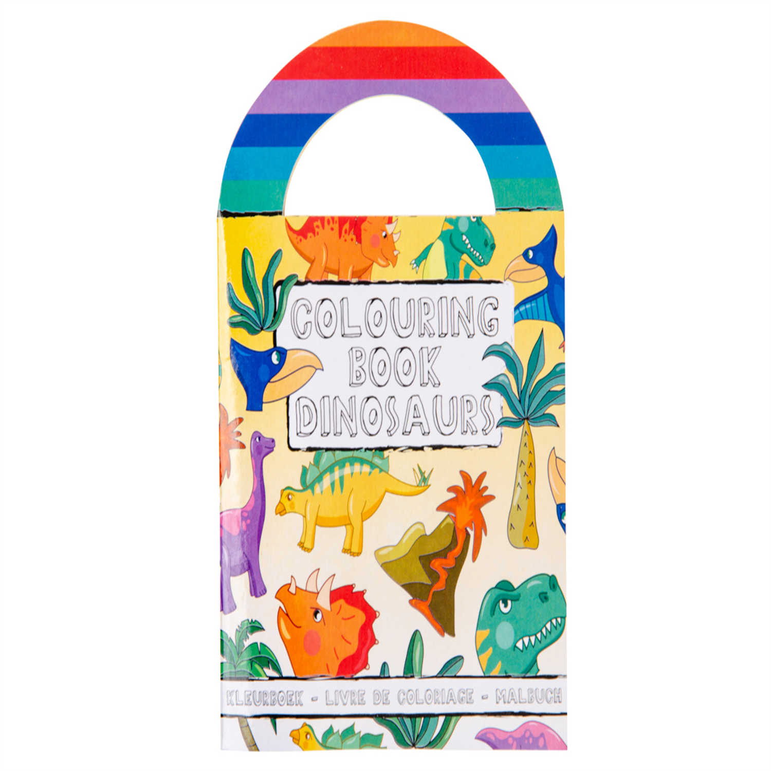  - Pack Of 12 Dinosaur Coloring Mini Book With Stickers- Theme Party Bag Filller Gifts - Image 3