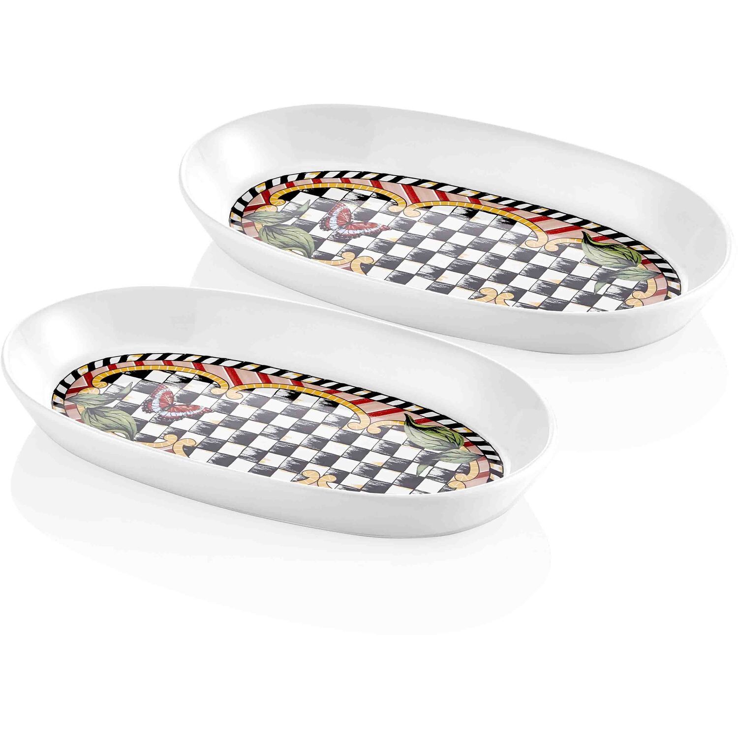 B&Q -  Jardin Collection Oval Platters (Set Of 2) - Image 3