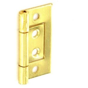 Securit Brass Plated Flush Hinge (Pack of 2)