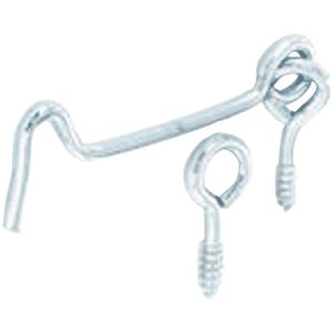 Securit Gate Zinc Plated Hooks And Eyes (Pack Of 2)