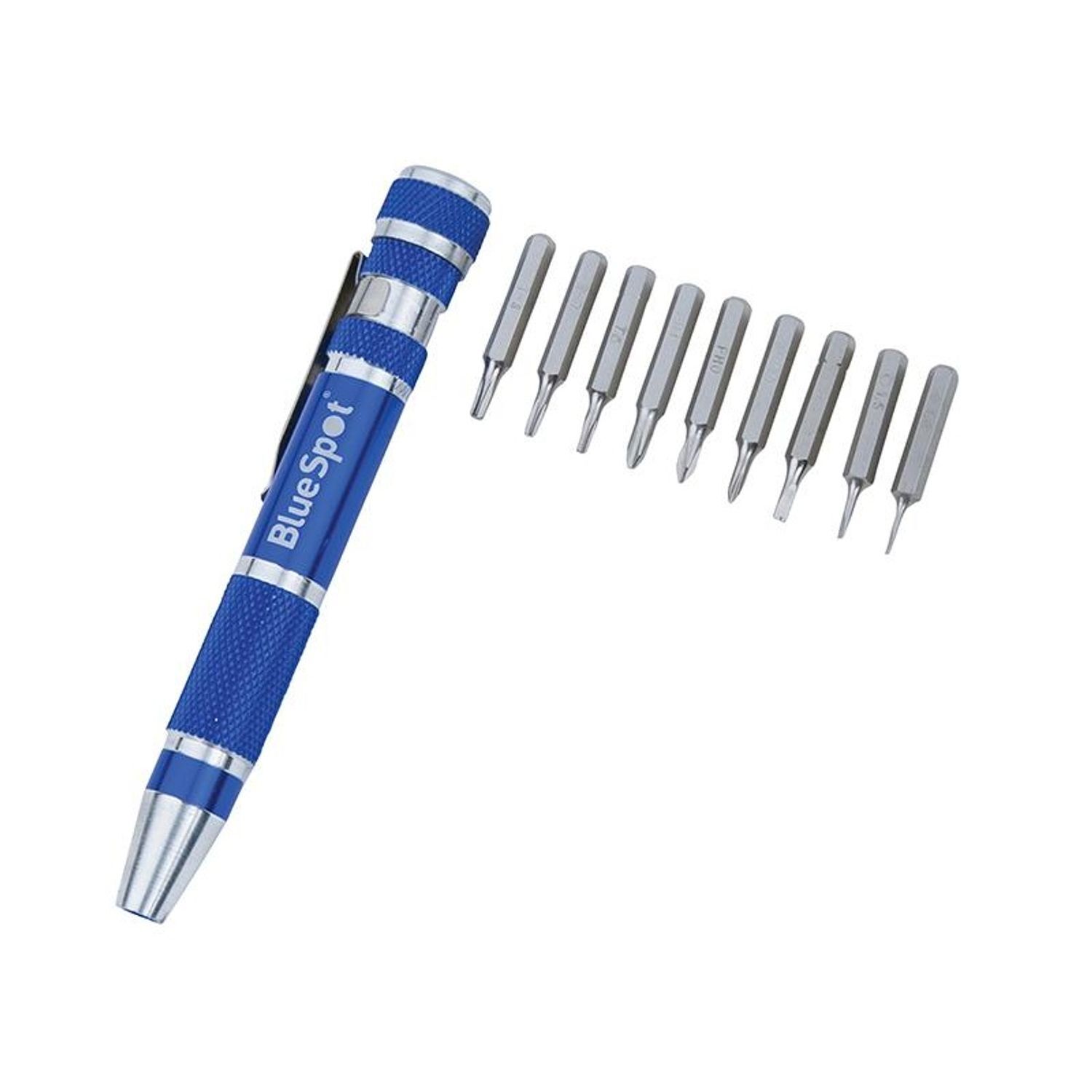 Bluespot Tools 9-In-1 Screwdriver Bit Set - Multi Colour