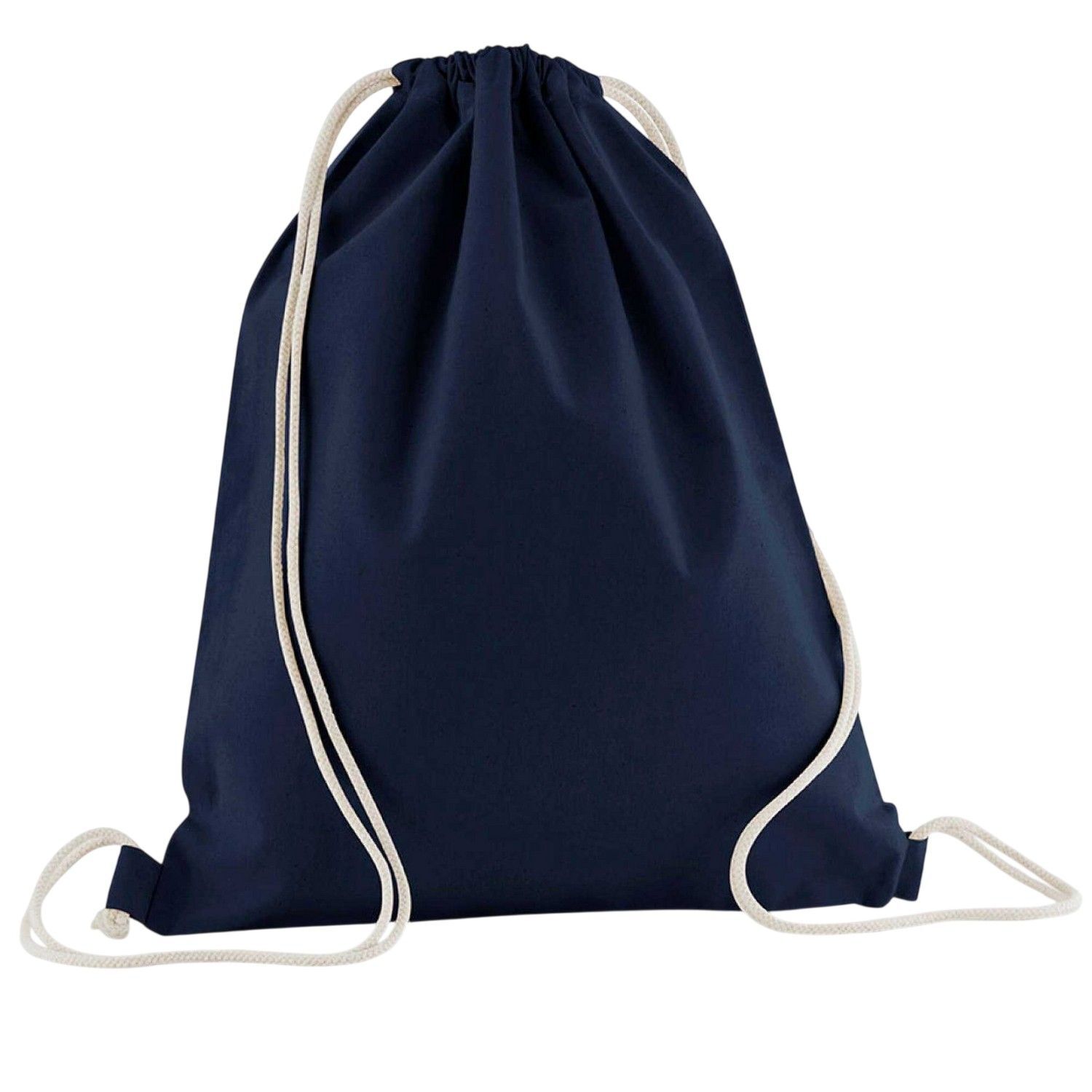 Westford Mill Inco Organic Cotton Drawstring Bag C - French Navy