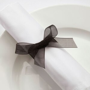 Black Organza Ribbon 3 Pack Party Decoration