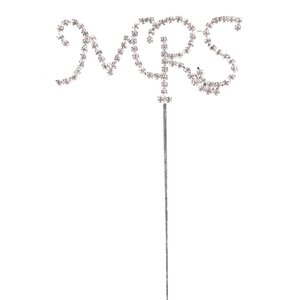 Silver Diamante Mrs Pick Floristry Supplies