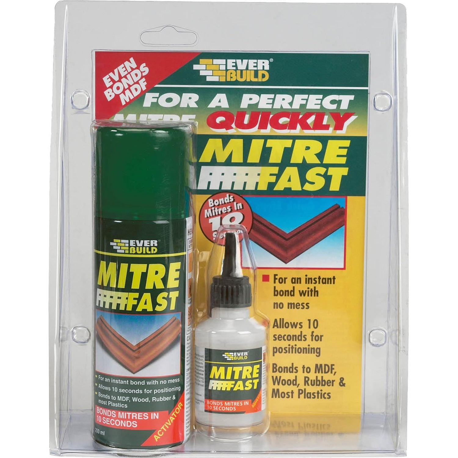 Everbuild Mitre Fast Bonding Kit - 50g Adhesive, 200ml Activator - Image 23