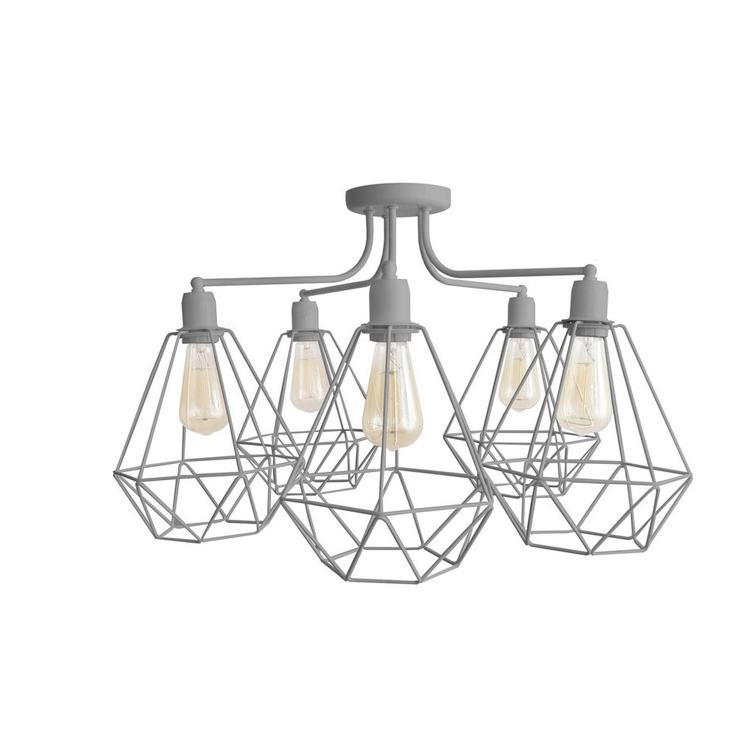 Helam Lighting Karo Ceiling Light Grey