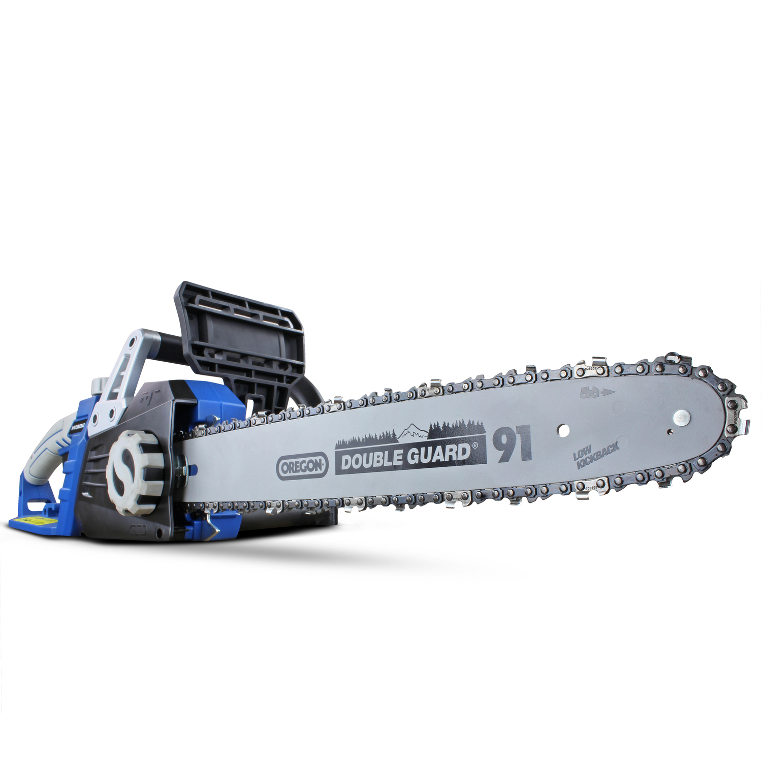 Hyundai Electric Chainsaw 2400W 230V 16" 40Cm Oregon Bar & Chain Long 12M Cord - Image 2