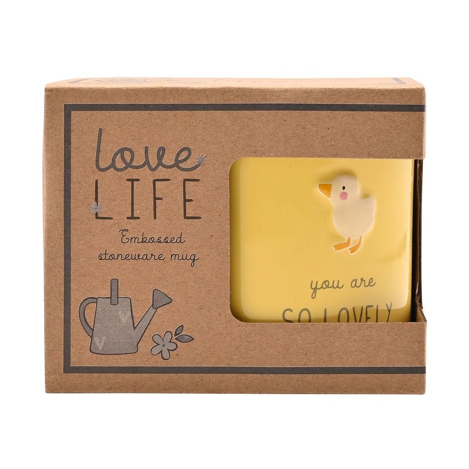 Julian Charles Yellow You're So Lovely Embossed Mug - One Size - Image 5