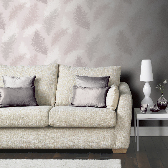 Arthouse Sussaro Feather Wallpaper