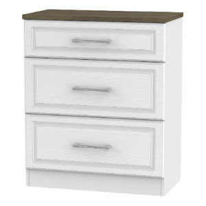 Elmley Ready Assembled 3 Drawer Deep Chest
