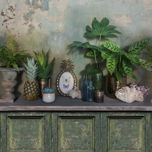 Rustic Panel Shelf 3 Lane Repeatable Wallpaper Mural 1.59 x 2.8m, Green