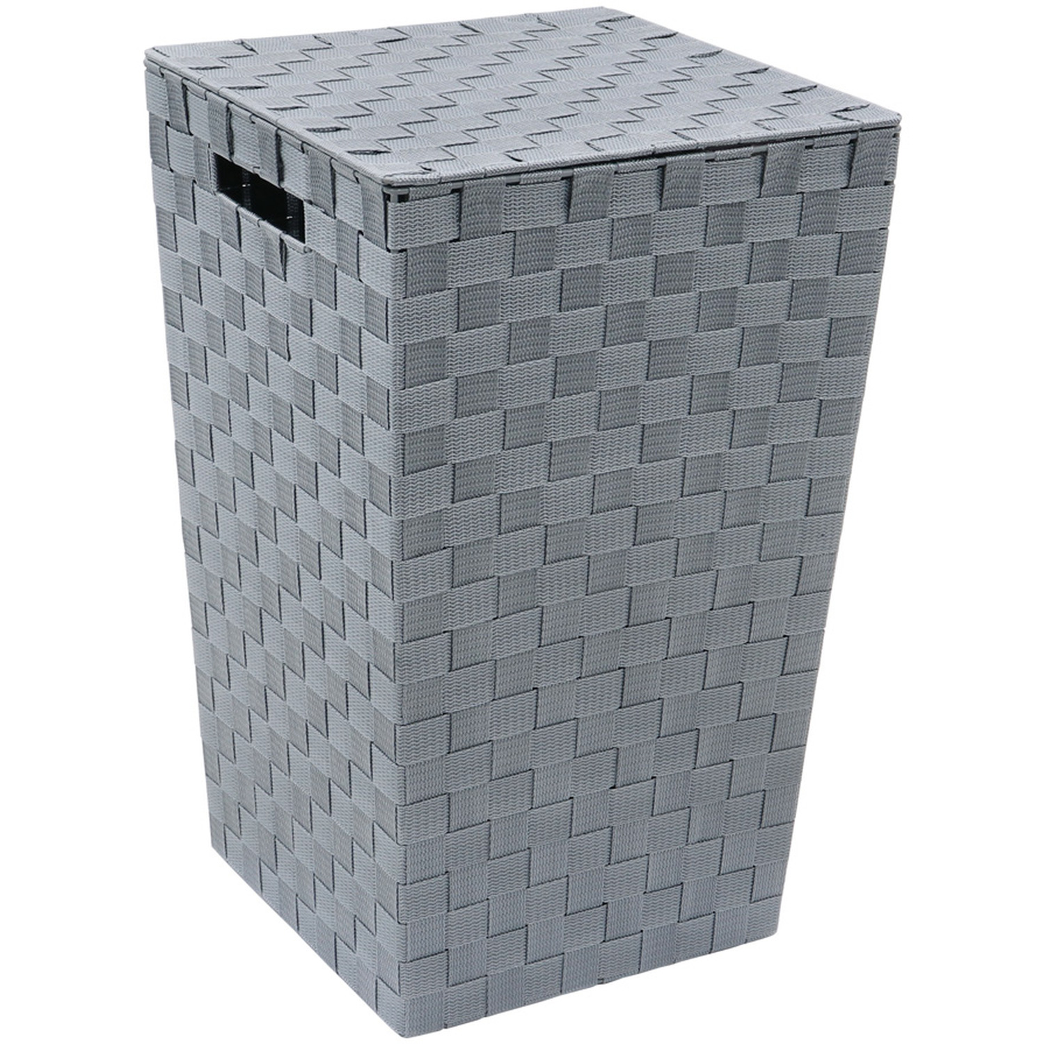 Image of JVL Vichy Square Nylon Laundry Hamper&hellip;