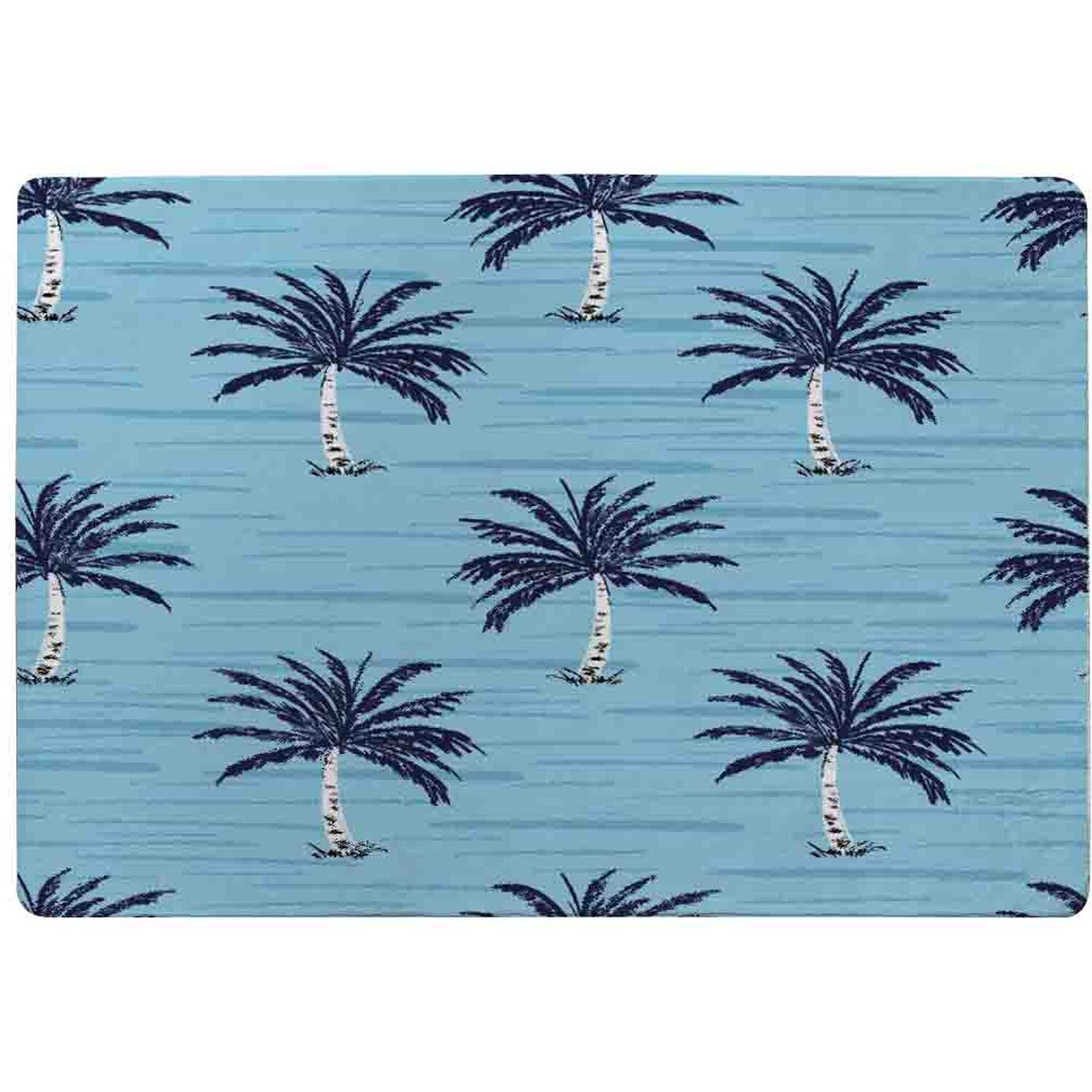 Palm Trees On Blue Rug - Blue / 150cm thumbnail