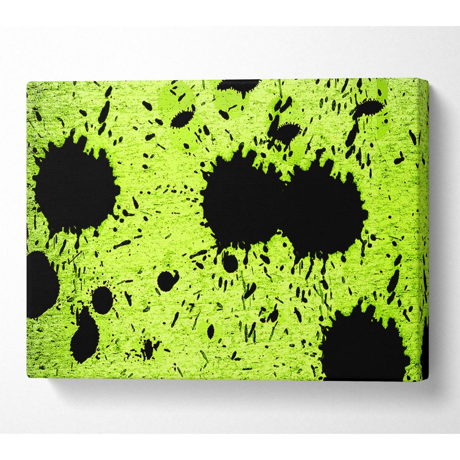 Wallart-Direct - Lime Green Fury Canvas Print Wall Art - Yellow / 101.6cm thumbnail