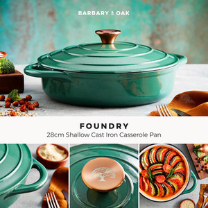 Shallow 28cm Casserole Pan