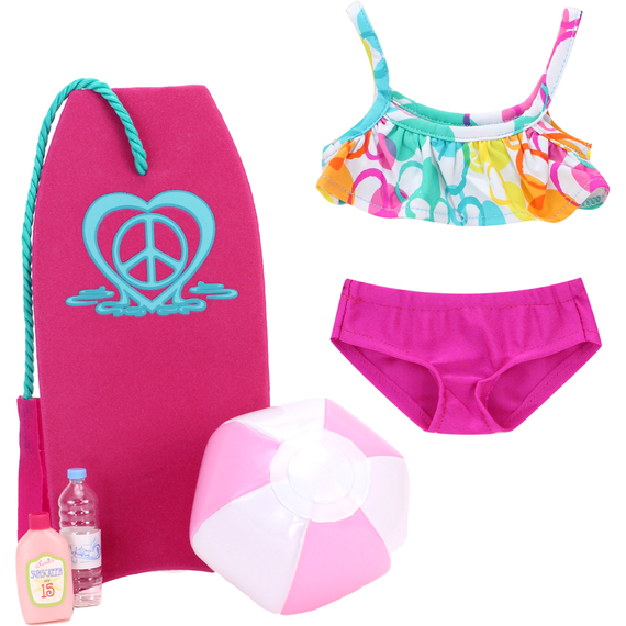 Sophias by Teamson Kids Bikini and Beach Accessories Set for 18